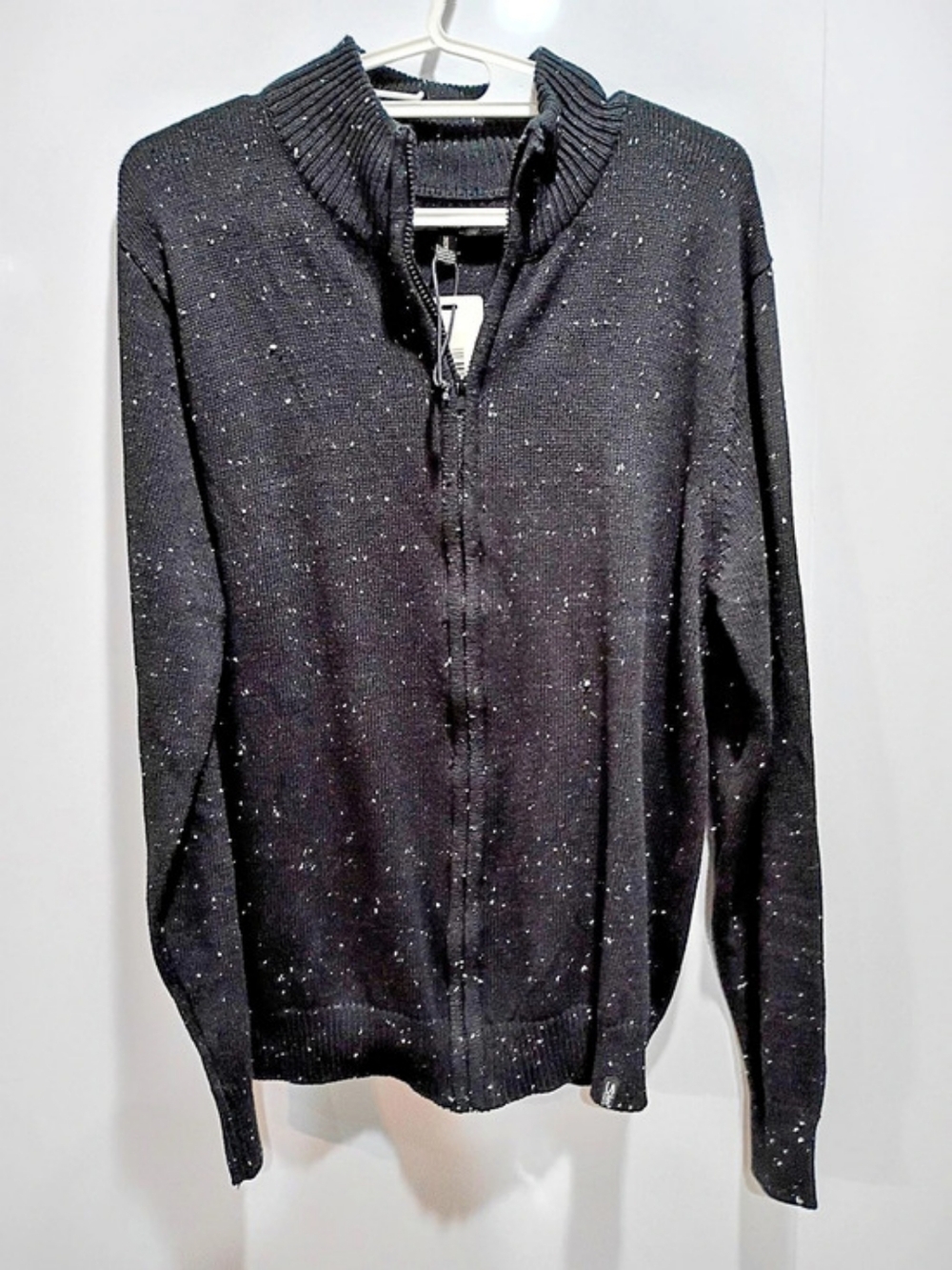 Silver Jeans Co. Men's Black Speckled Crewneck Sweater Size Medium NWT